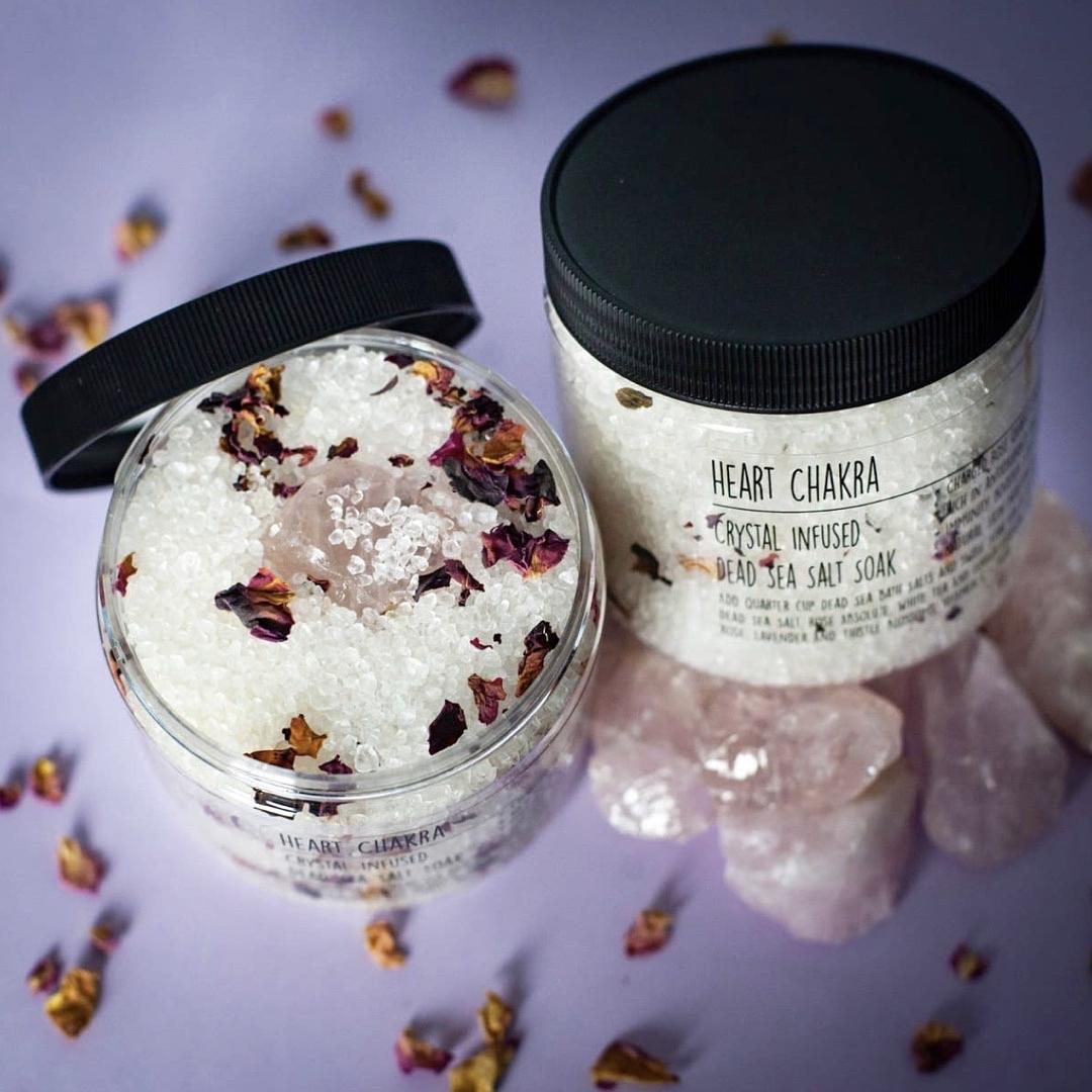 Crystal infused bath soak  l  swoon & Bee handmade