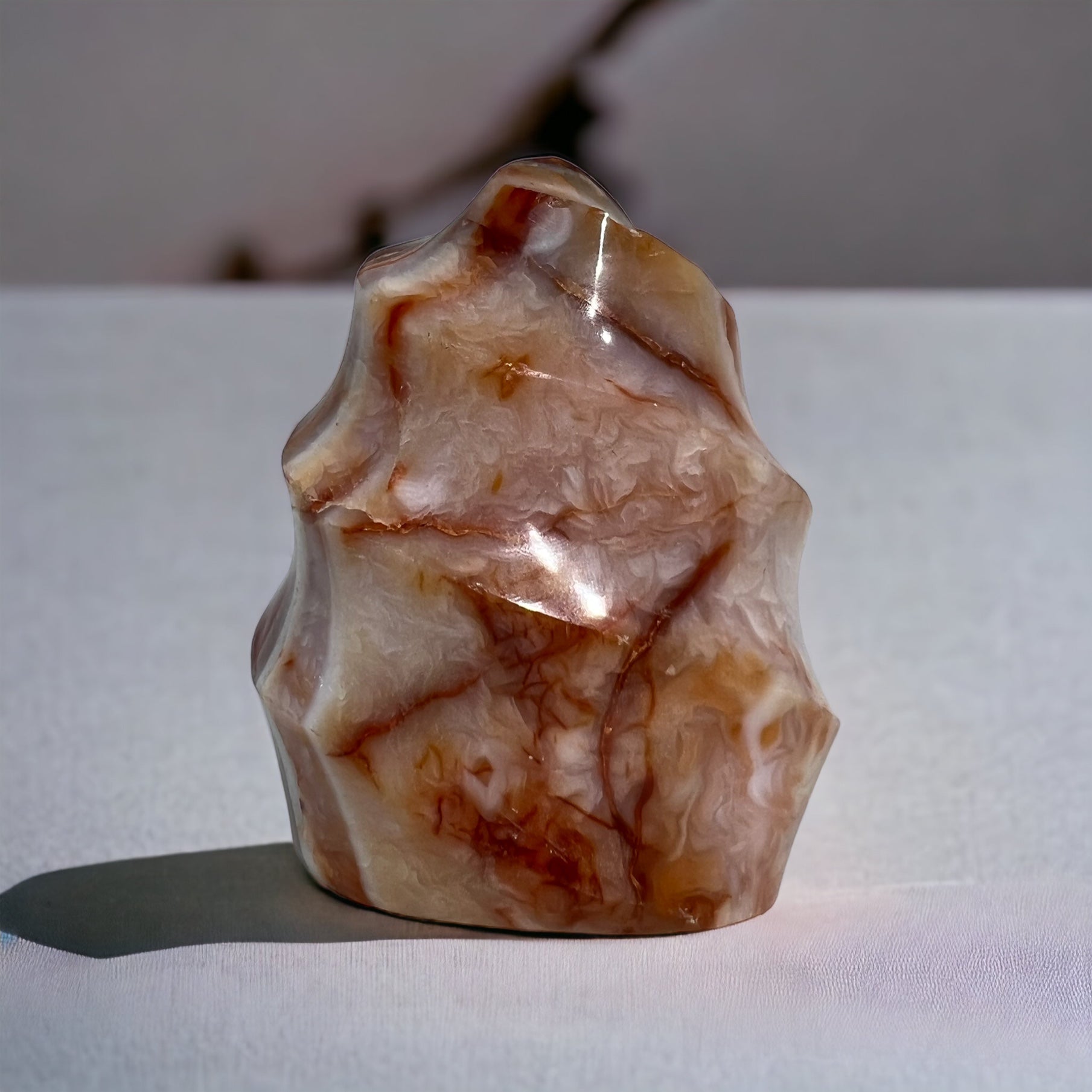 Carnelian Flame  |  Sculpted Crystal