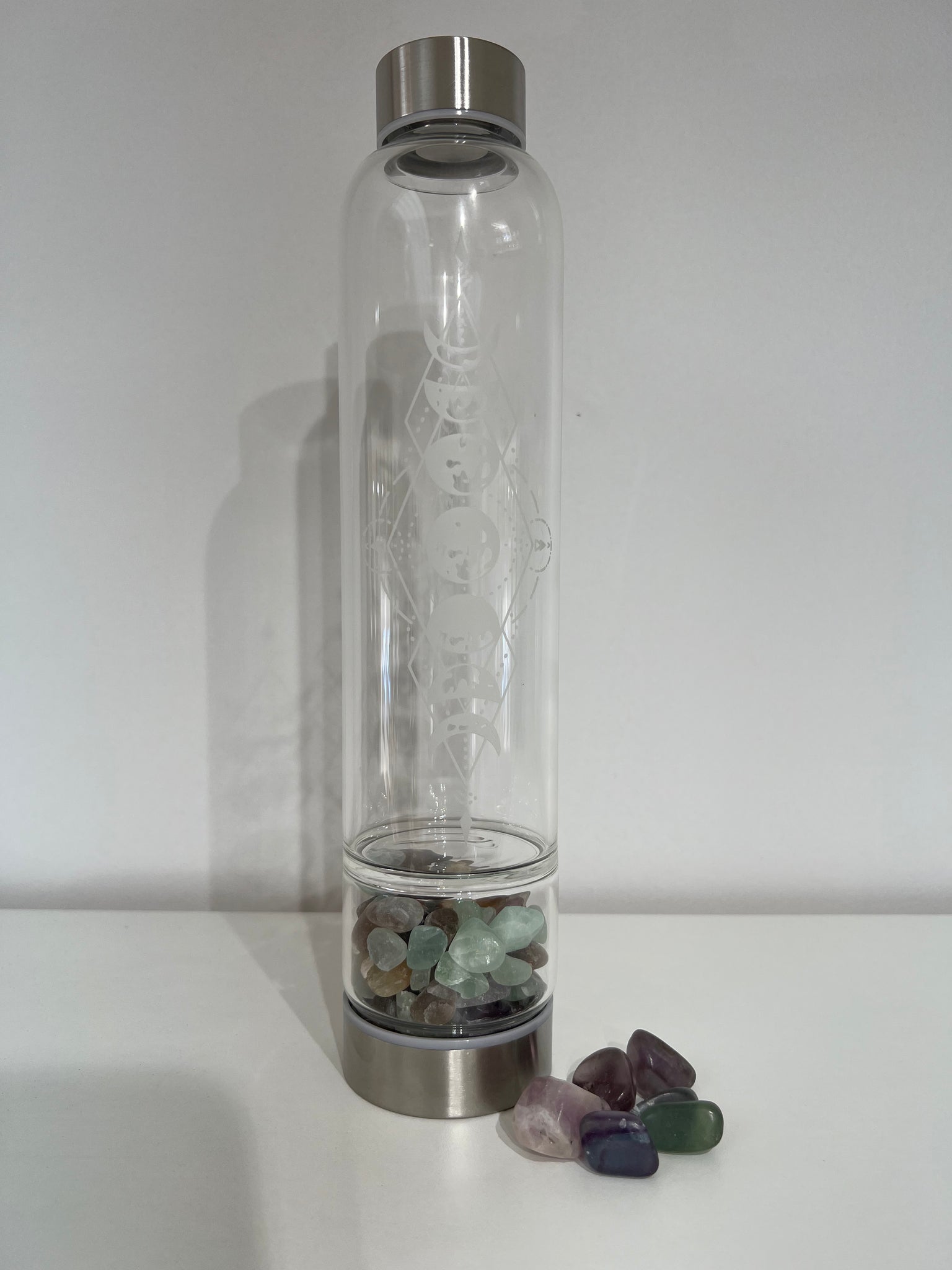 Crystal Infused Water |  Glass Bottle