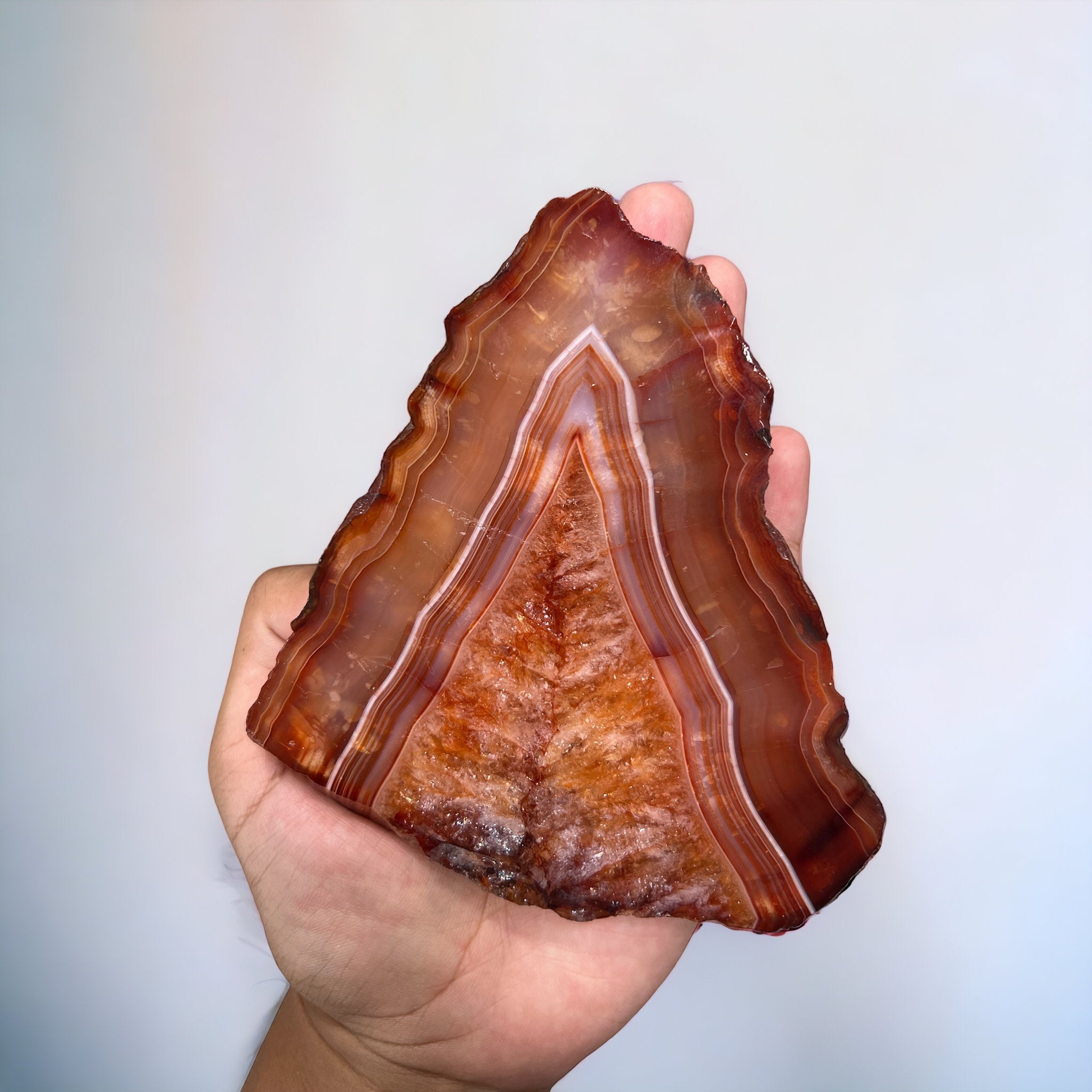 Flamme d'agate rouge