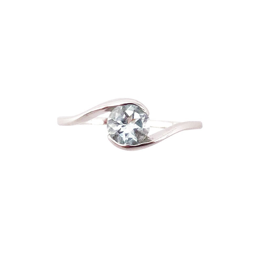 Bague aigue-marine | Argent sterling | Bijoux