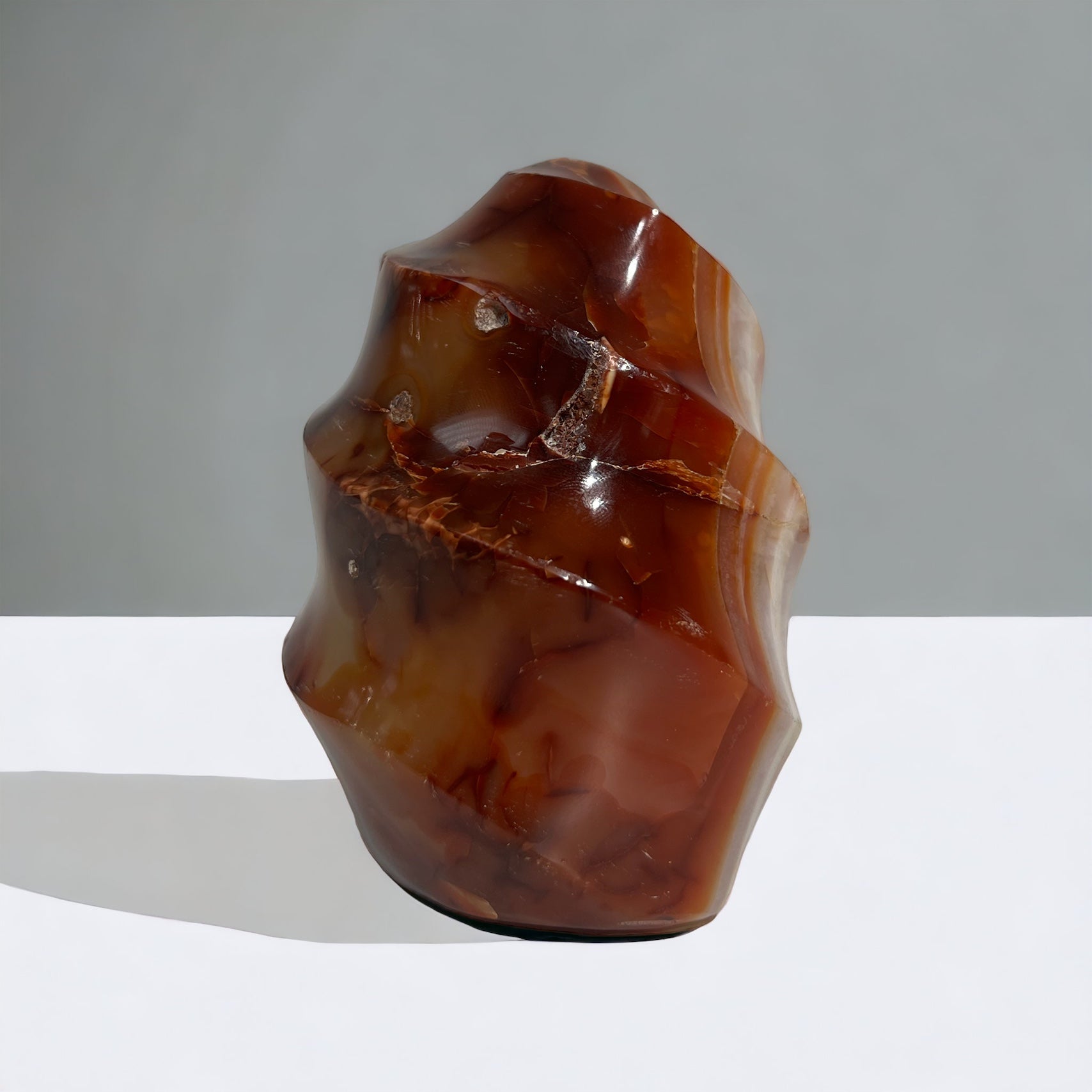 Flamme cornaline | Cristal sculpté