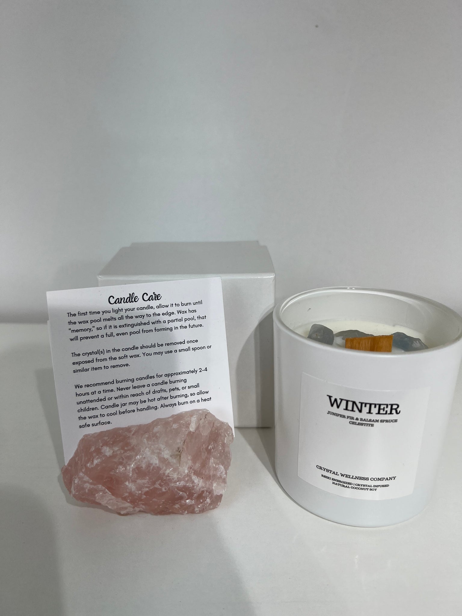 8 oz Winter Crystal Wellness Candle  |  Candle