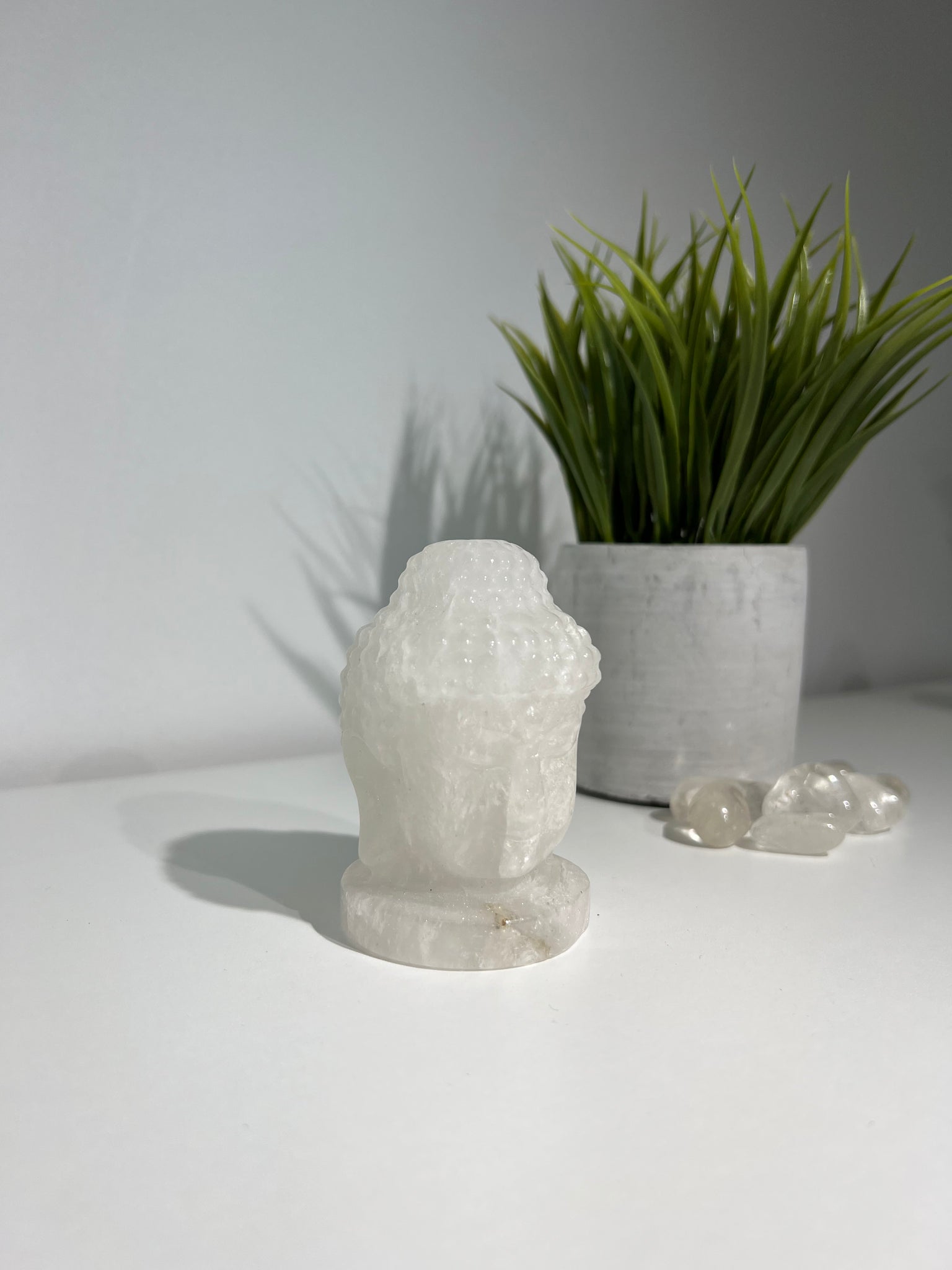 Buddha Head  |  Carved Crystal