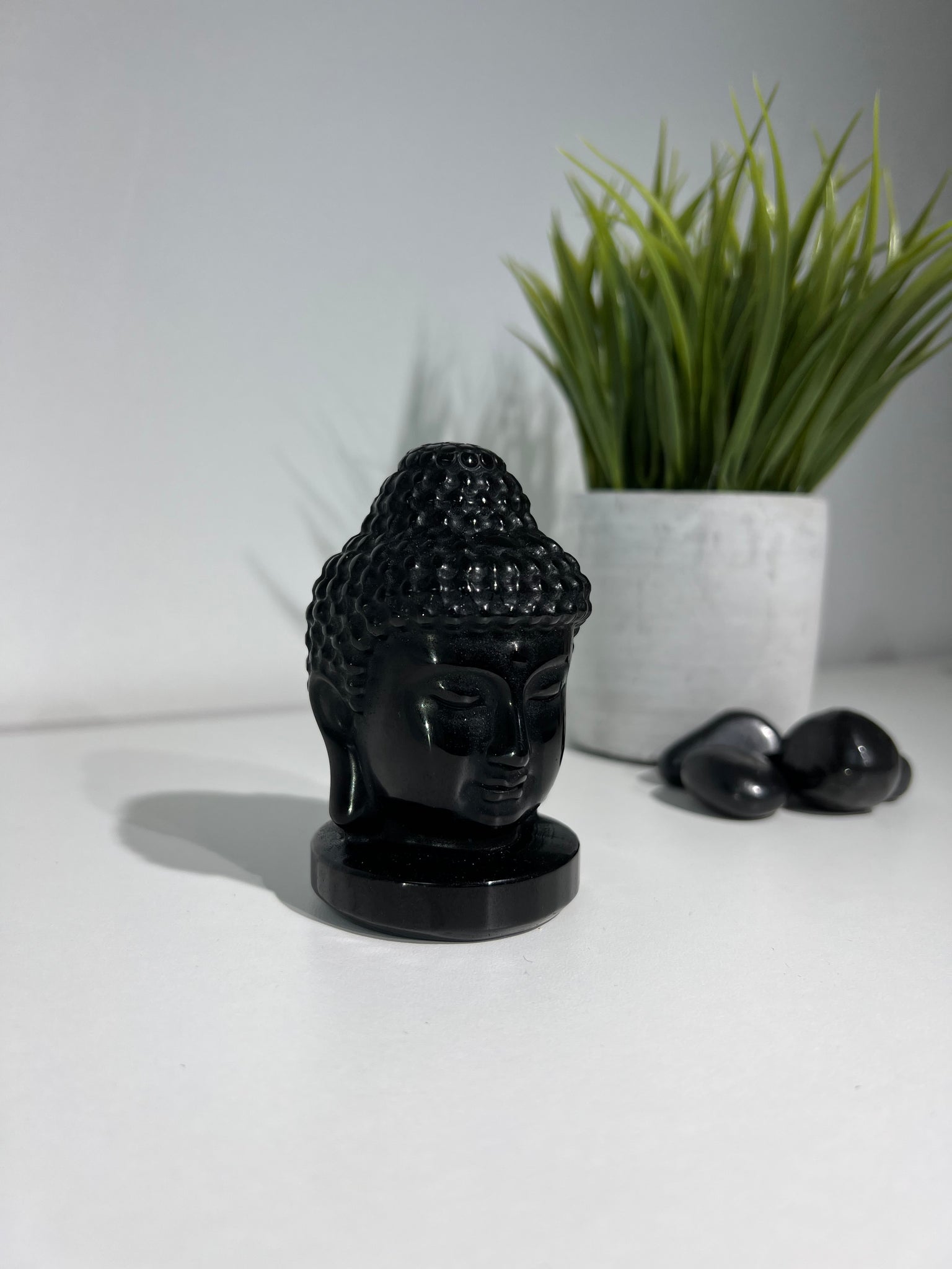 Buddha Head  |  Carved Crystal