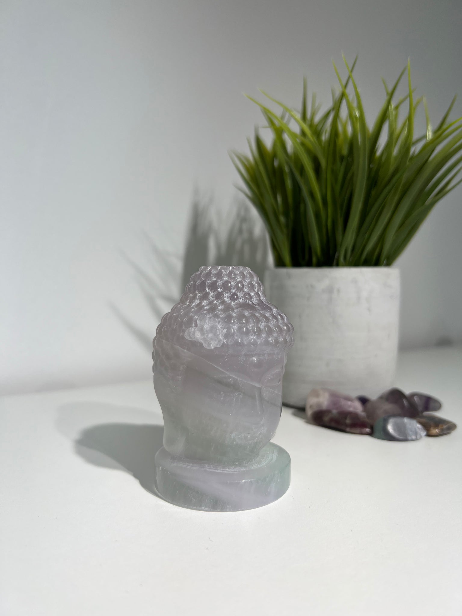 Buddha Head  |  Carved Crystal